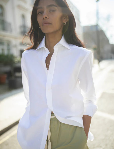 The Boyfriend: Weave, White | With Nothing Underneath