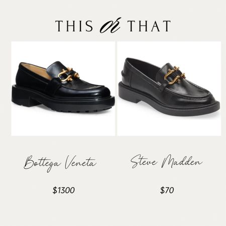 Dupe of the Day!
Loafers at two very different prices!

#LTKshoecrush #LTKsalealert #LTKstyletip
