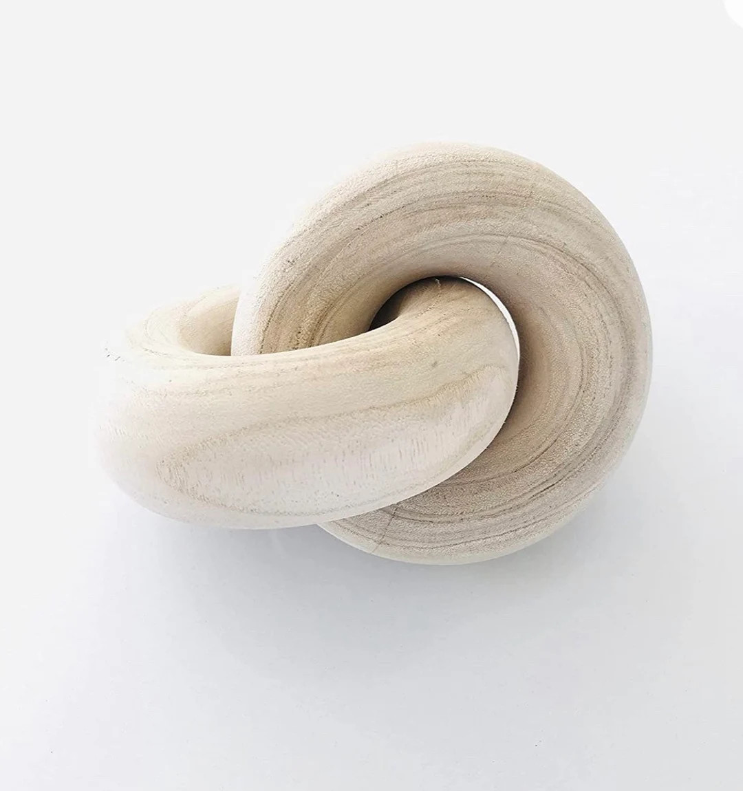 Studio Mcgee Inspired Wood Knot Coffee Table Decorative - Etsy | Etsy (US)