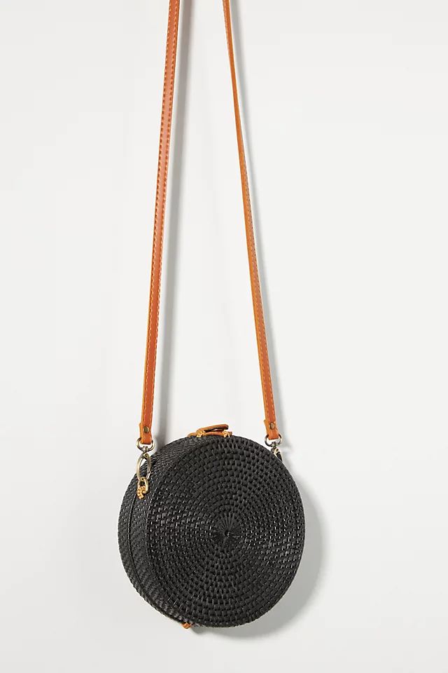 Woven Circle Crossbody Bag | Anthropologie (US)