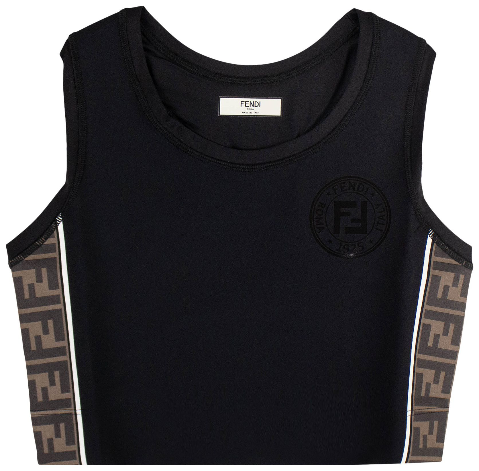 Fendi Fendirama Sports Crop Top 'Black/Tobacco' | GOAT
