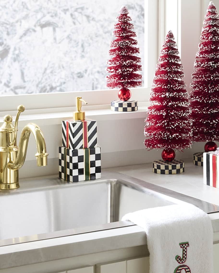 MacKenzie-Childs Christmas Gift Soap Dispenser | Neiman Marcus