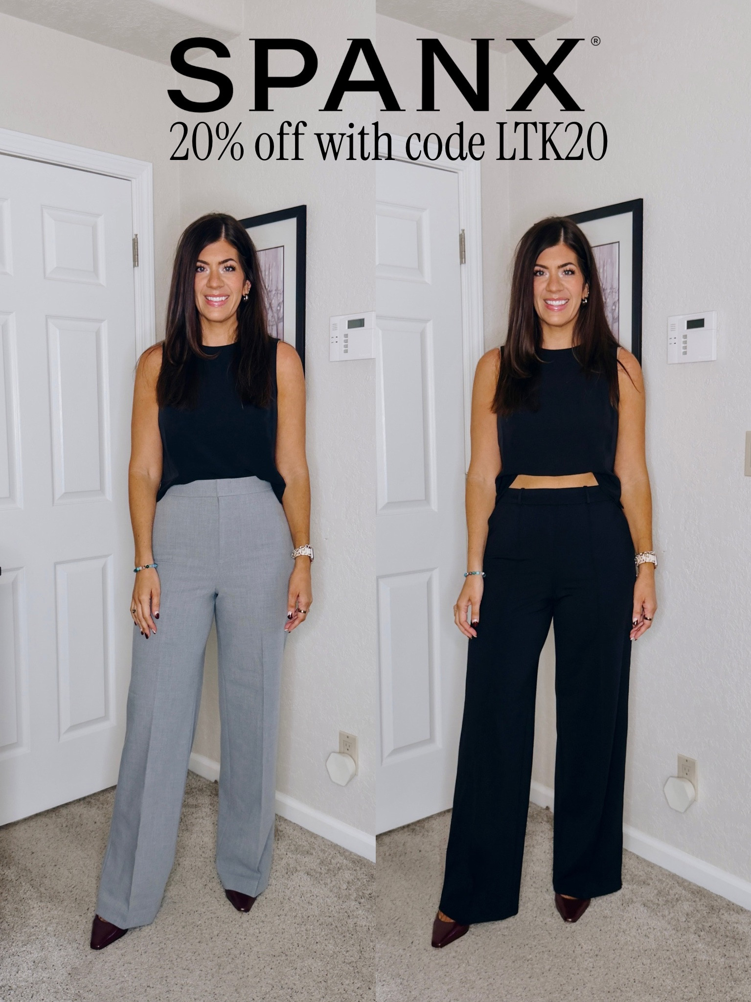 Spanx x LTK sale!  Use code LTK20 
New work trousers that give support and style!  I do a medium tall in both!

@Spanx #spanxpartner

#LTKSaleAlert #LTKMidsize #LTKWorkwear