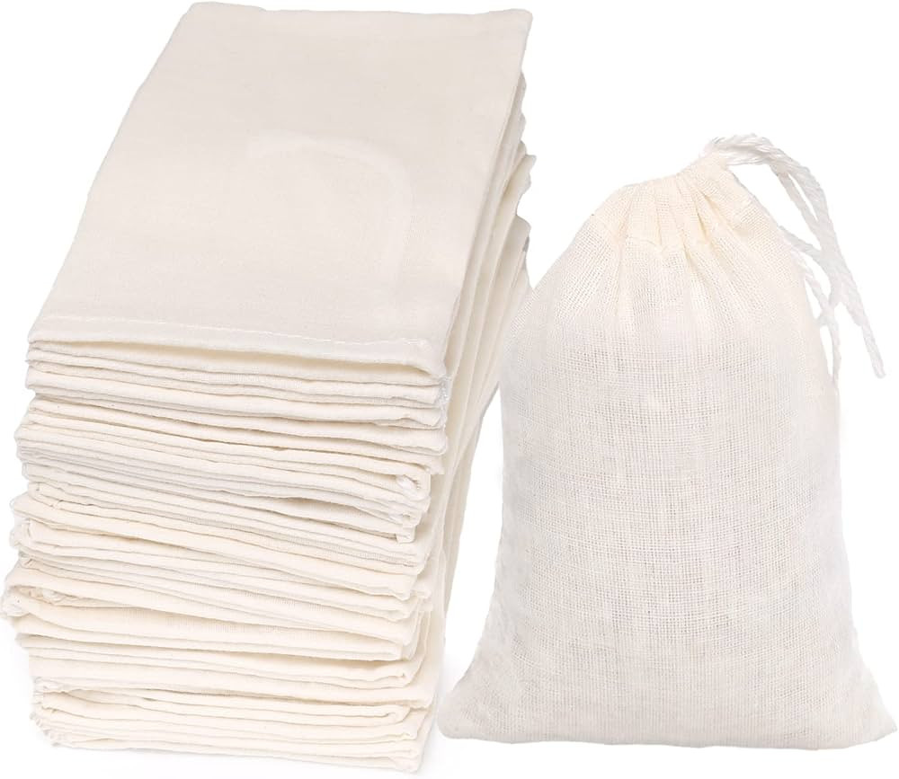 Limko Cotton Bags Muslin Bags Sachet Bag for Home Supplies (4x6 Inch 10 Pack) | Amazon (US)