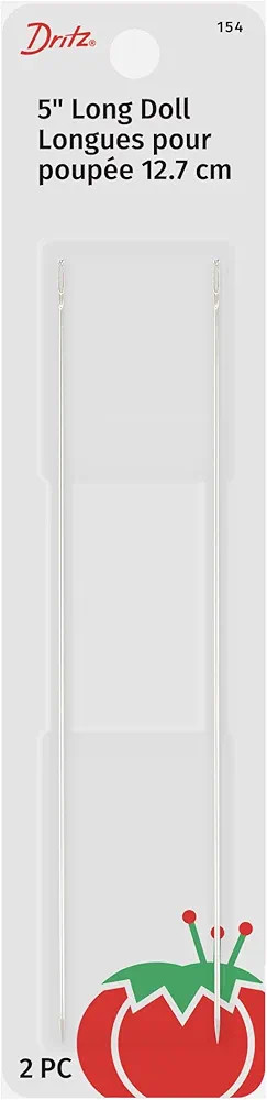 Dritz 154 Doll Hand Needles, Long, 5-Inch (2-Count) Nickel | Amazon (US)