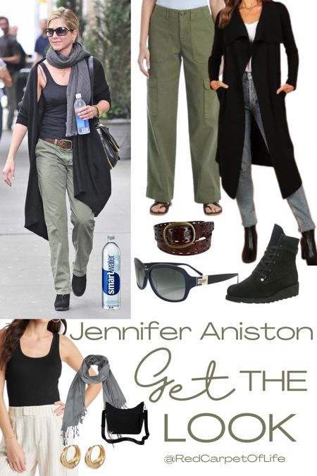 Jennifer Aniston celebrity style.  Dress for less.  Recreated this casual outfit with pieces from Target.  Products are linked below.  @RedCarpetOfLife 

#LTKSeasonal #LTKover40 #LTKfindsunder100