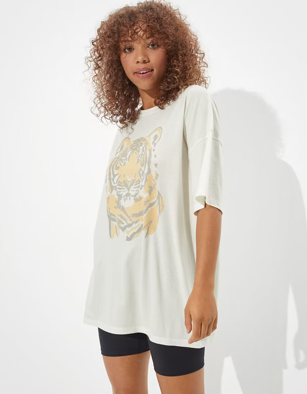AE Oversized Animal Graphic T-Shirt | American Eagle Outfitters (US & CA)