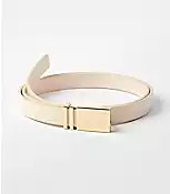 LOFT Versa Plaque Buckle Leather Belt | LOFT