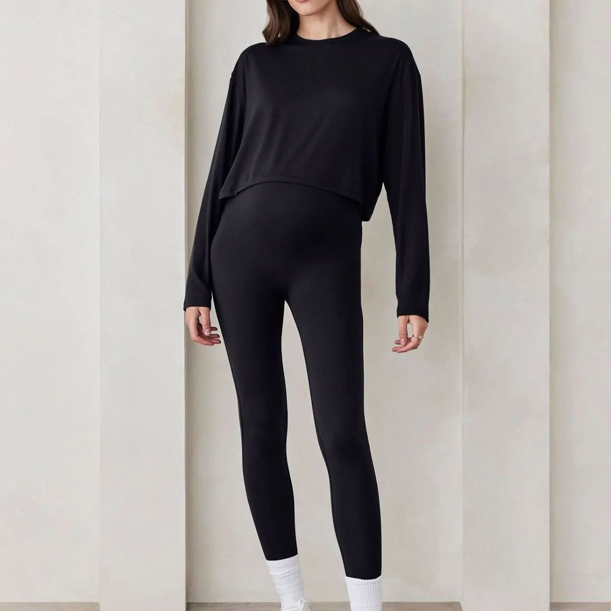 The High Rise Maternity Legging | Shop Bumpsuit Women's Soft Jersey Legging for Maternity | BUMPSUIT