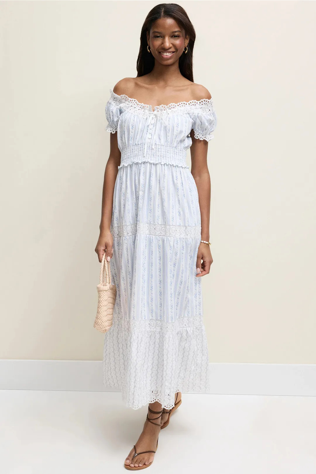 Emie Off The Shoulder Midi Dress | Rent the Runway