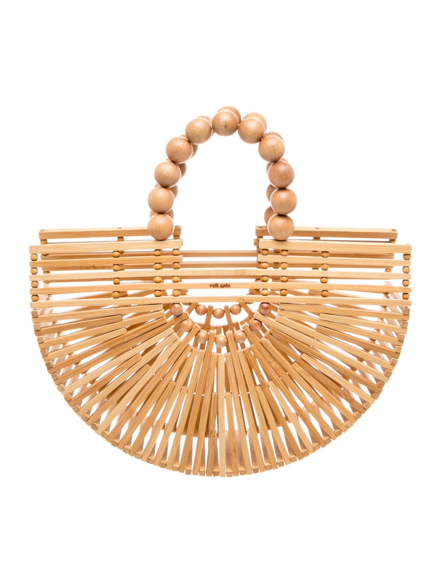 Cult Gaia Bamboo Top Handle Bag - Neutrals Handle Bags, Handbags - WGAIA65702 | The RealReal | The RealReal