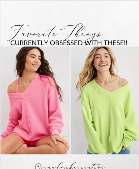 Obsessed with these new gosh aerie sweaters and they are on sale! My friend was wearing one the other night and I loved it.  Long and has slits in the sides.  Perfect for tights! LTKfind

#LTKstyletip #LTKsalealert #LTKunder50
