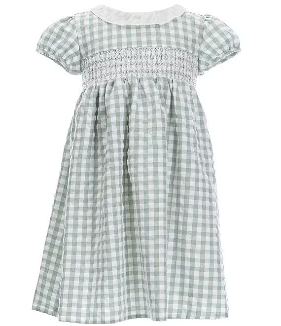 Little Girls 2T-6X Woven Gingham Dress | Dillard's