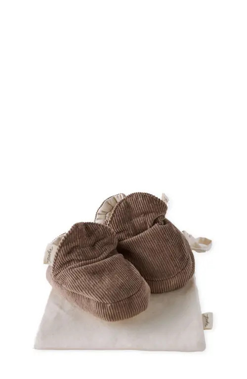 Pehr Organic Cotton Corduroy Bootie in Portobello at Nordstrom, Size 12-18 Months | Nordstrom
