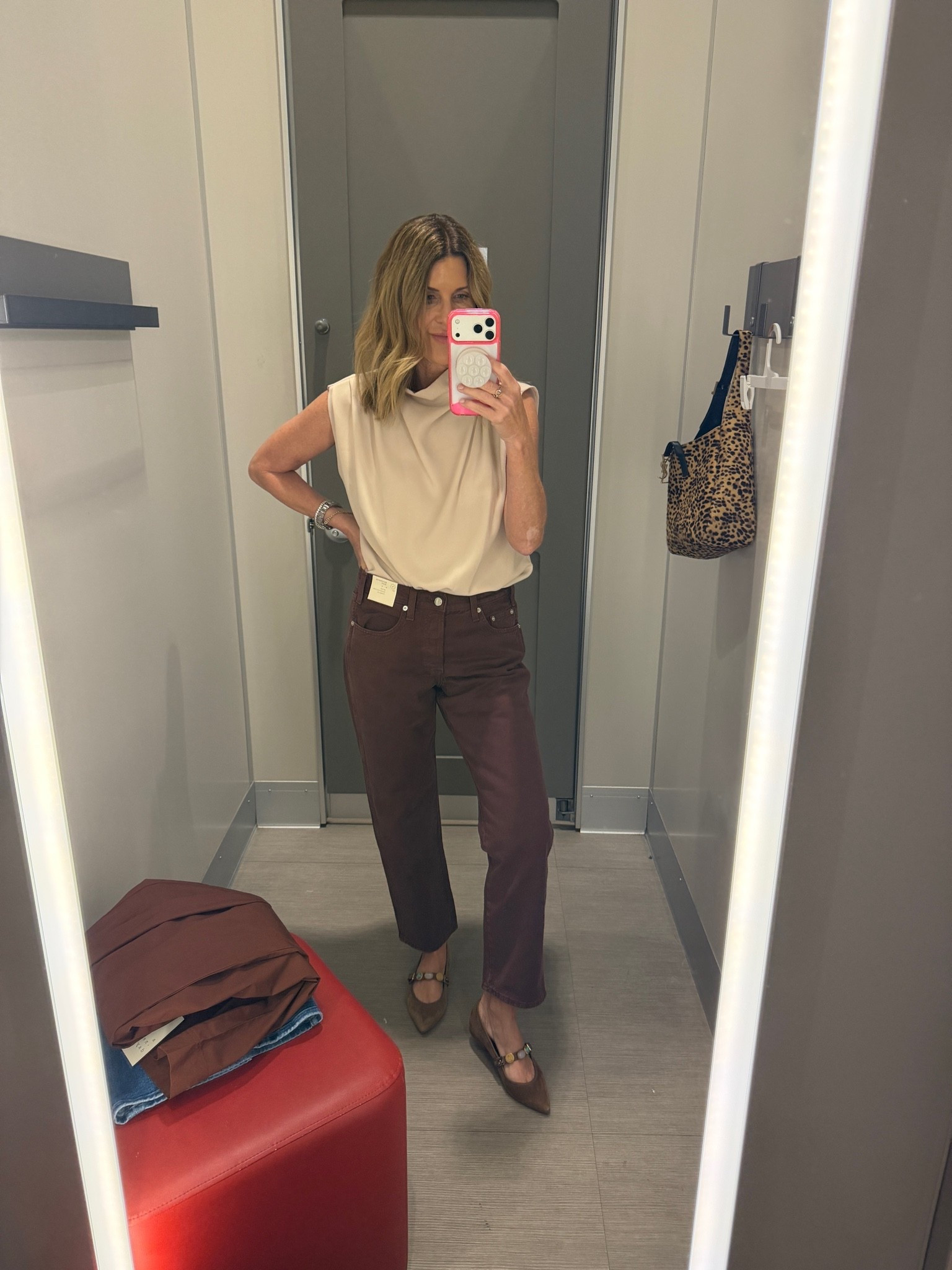 These new arrival pants @Target are so cute! I’m in my true size 
Women’s mid-rise boyfriend in burgundy. Other color options available

#LTKOver40 #LTKootd