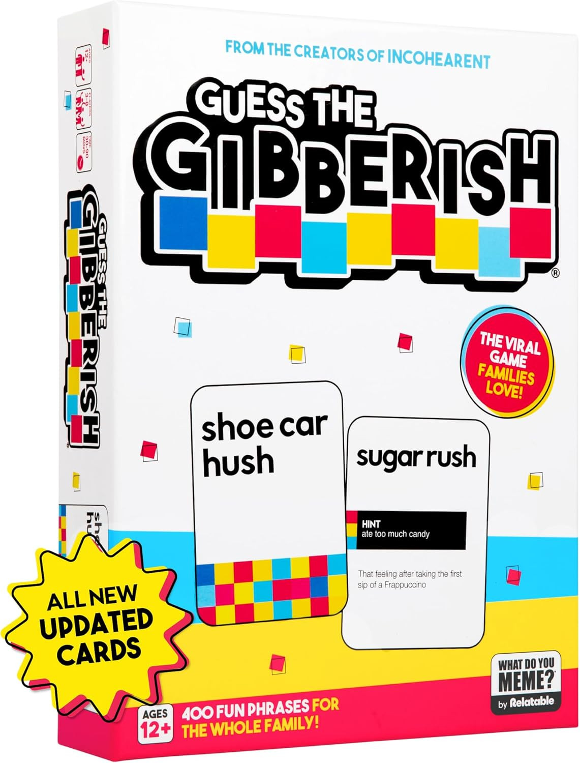 Guess The Gibberish Card Game for Families by Relatable, From The Creators of Incohereant, Fun Ki... | Amazon (US)