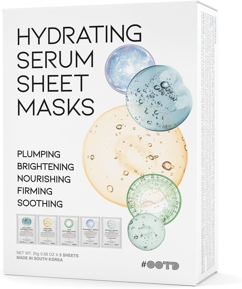 Hydrating Sheet Mask Starter Kit for Sensitive Skin Variety Pack for Skin Care, Dry, Ance, Korean... | Amazon (US)