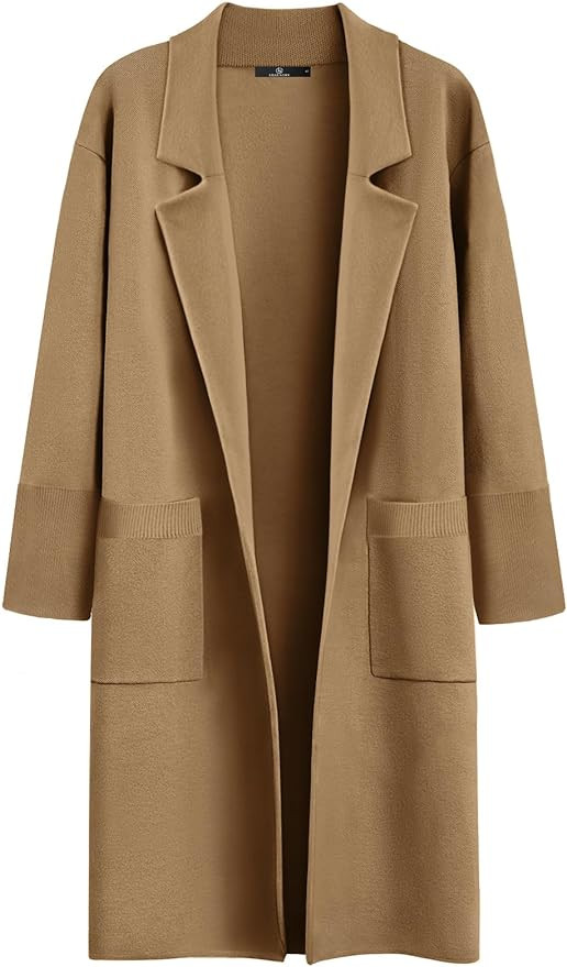 LILLUSORY Women's Long Dressy Cardigan Sweaters Fall Trendy Oversized Coatigan Jackets 2024 Knit ... | Amazon (US)