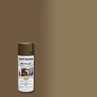 Rust-Oleum Stops Rust 11 oz. Metallic Antique Brass Protective Spray Paint-7274830 - The Home Dep... | The Home Depot