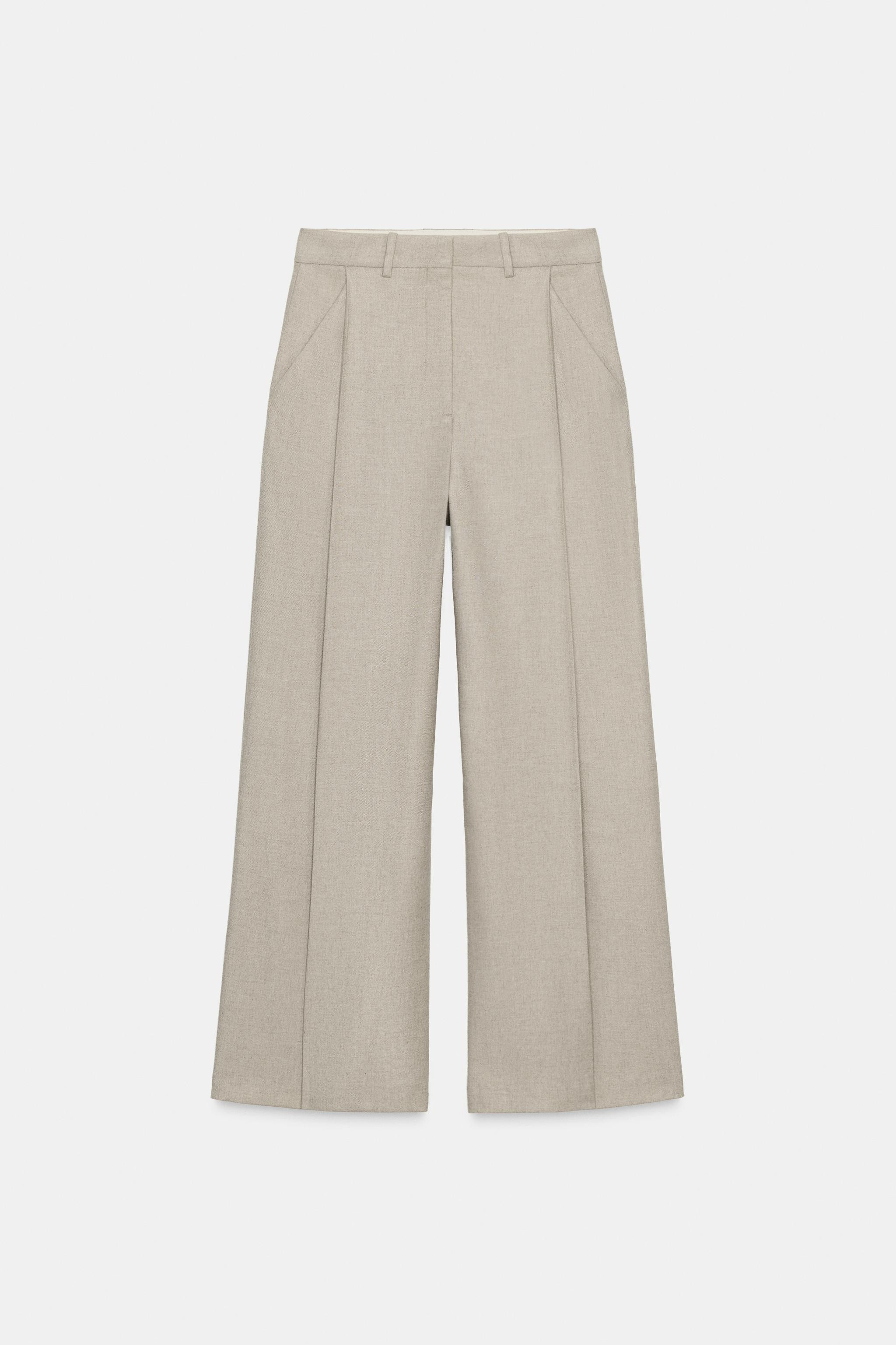 ZW COLLECTION WOOL BLEND DARTS TROUSERS | Zara US