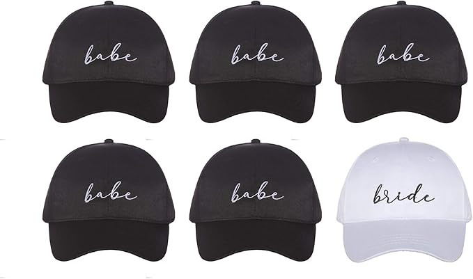 Pop Fizz Designs Baseball Babe Hats (Black, 6 Pack) | Amazon (US)