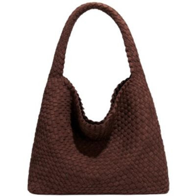 Susu Women's Suede Woven Hobo Bag Large Slouchy Tote for Women Work Shoulder Bag - Cream/ecru/ivory | Macy's