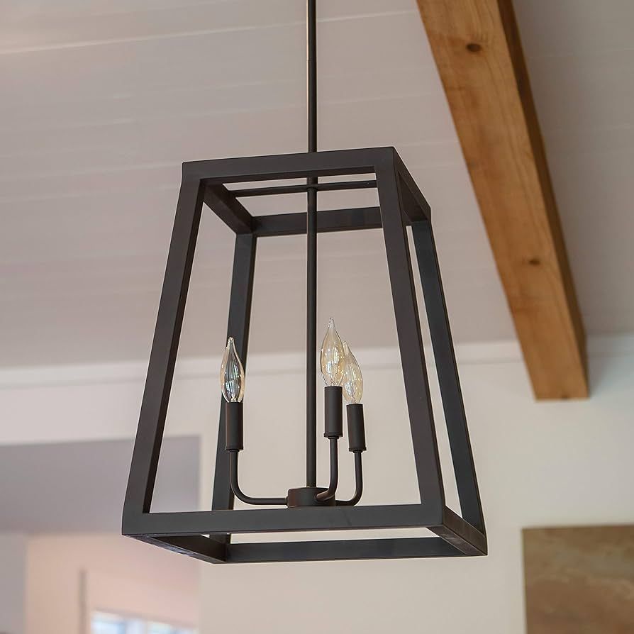 Reed 3 Light Pendant Red Farmhouse Modern Contemporary Transitional Metal | Amazon (US)
