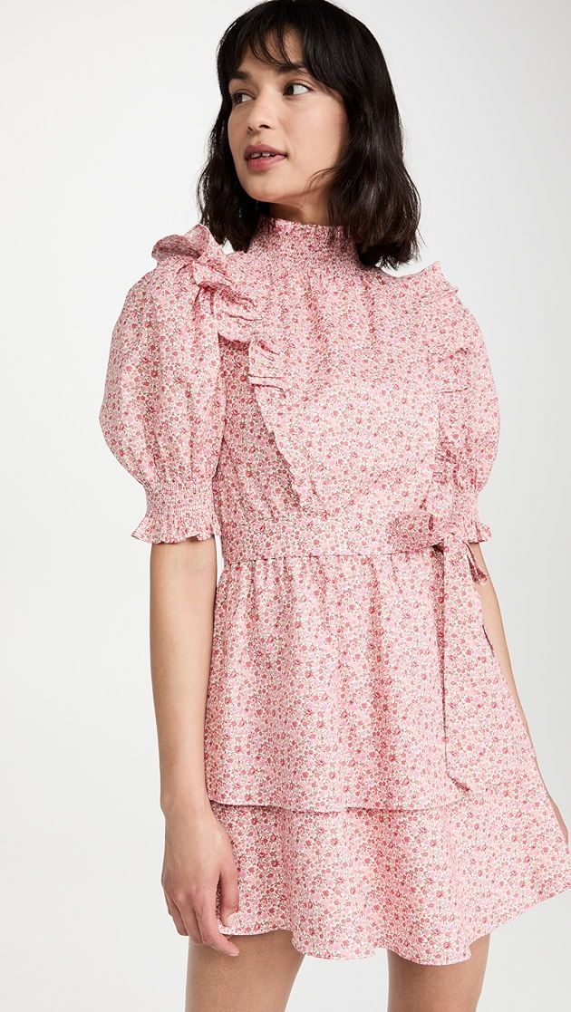 Floral Puff Sleeve Mini Dress | Shopbop