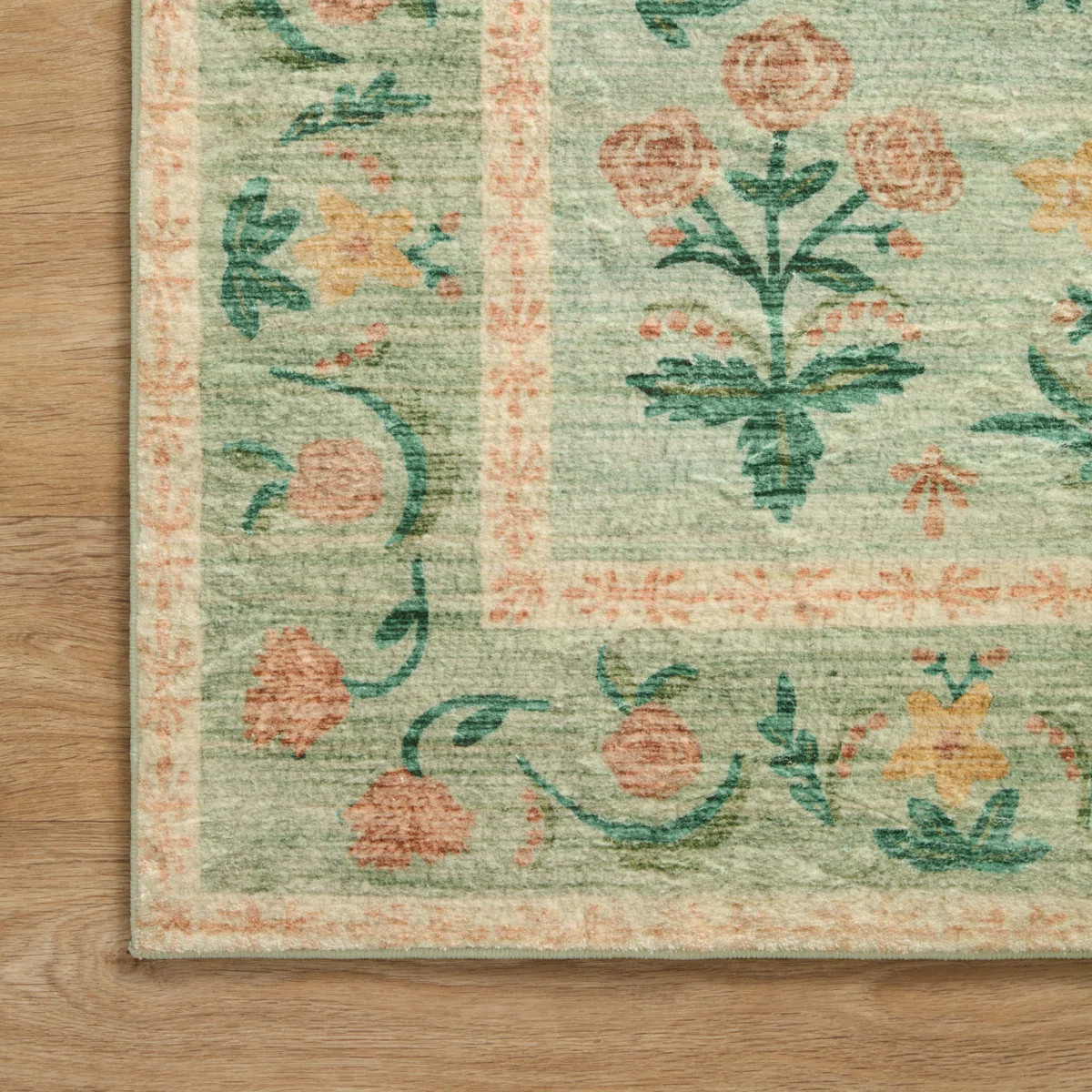 Rifle Paper Co. x Loloi Eden Mughal Rose Blush Rug feat. CloudPile | Wayfair North America