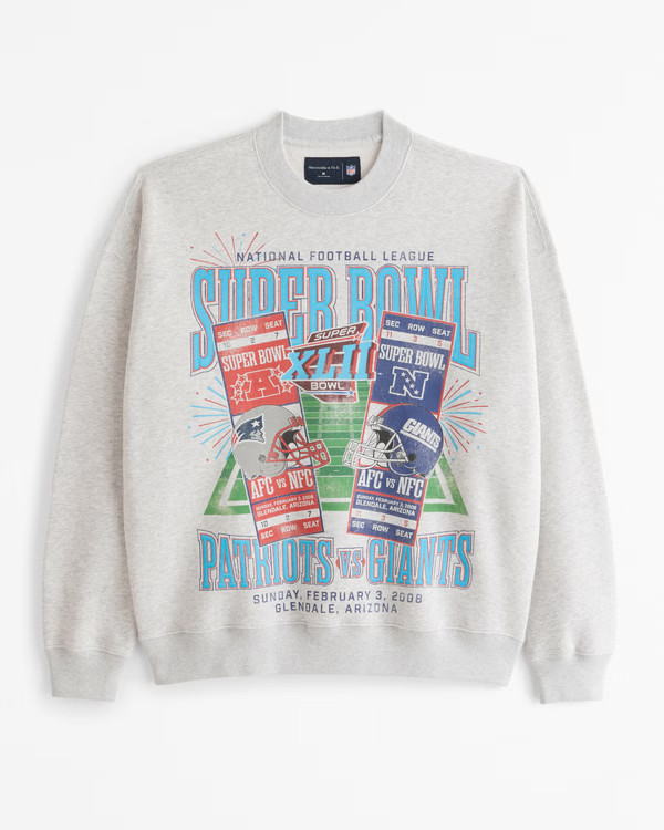 Vintage Super Bowl Graphic Crew Sweatshirt | Abercrombie & Fitch (US)