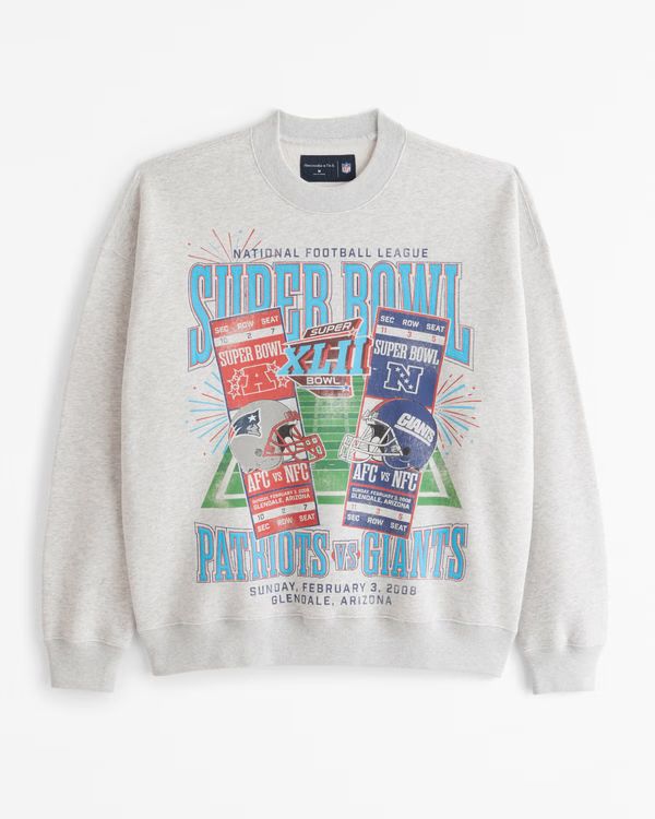 Vintage Super Bowl Graphic Crew Sweatshirt | Abercrombie & Fitch (US)