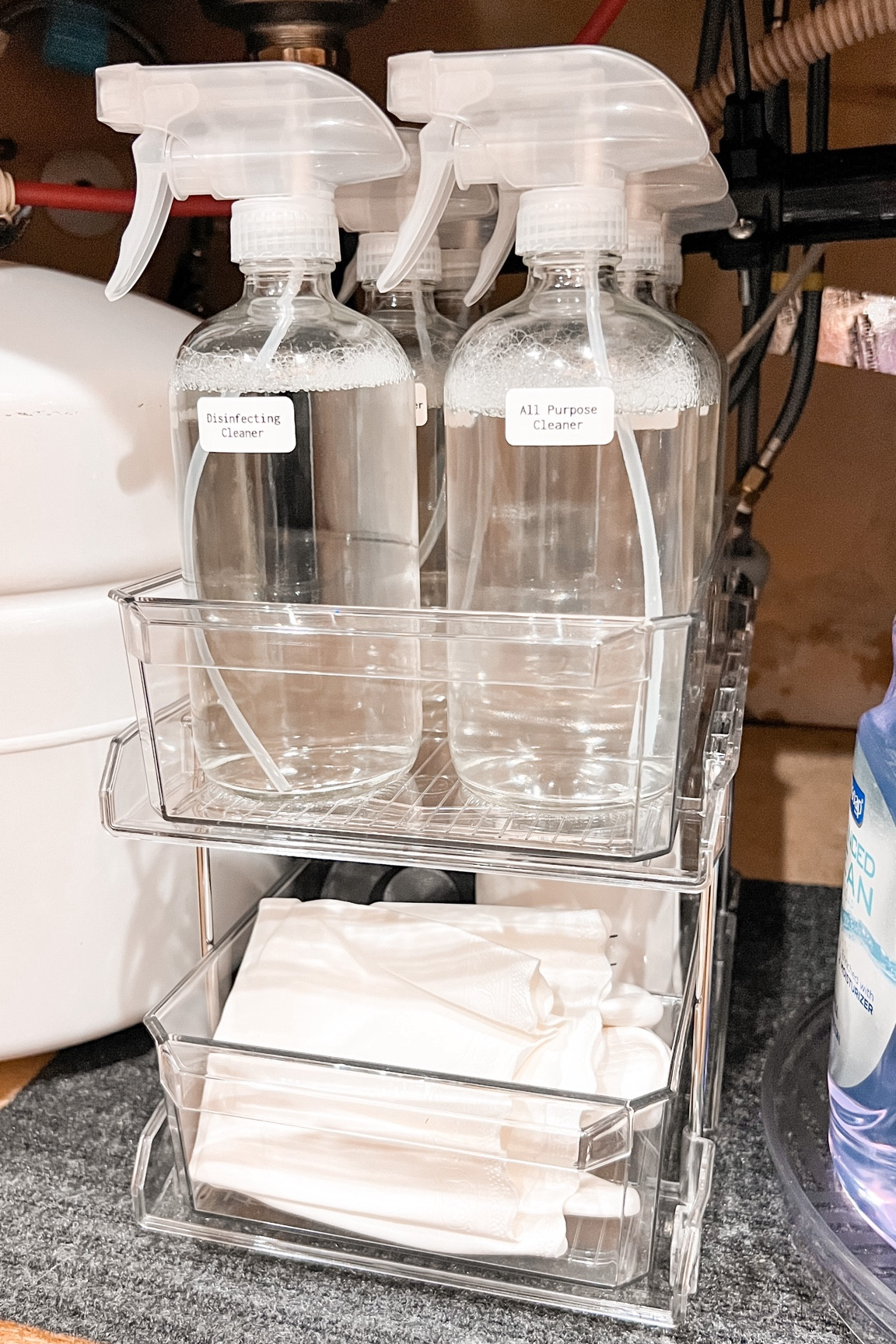 Kitchen under sink organization. 

#LTKU #LTKhome #LTKsalealert