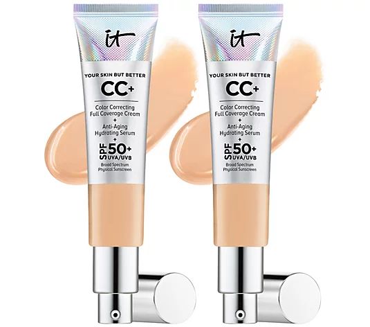 IT Cosmetics Your Skin But Better CC Cream Duo with SPF 50 | QVC