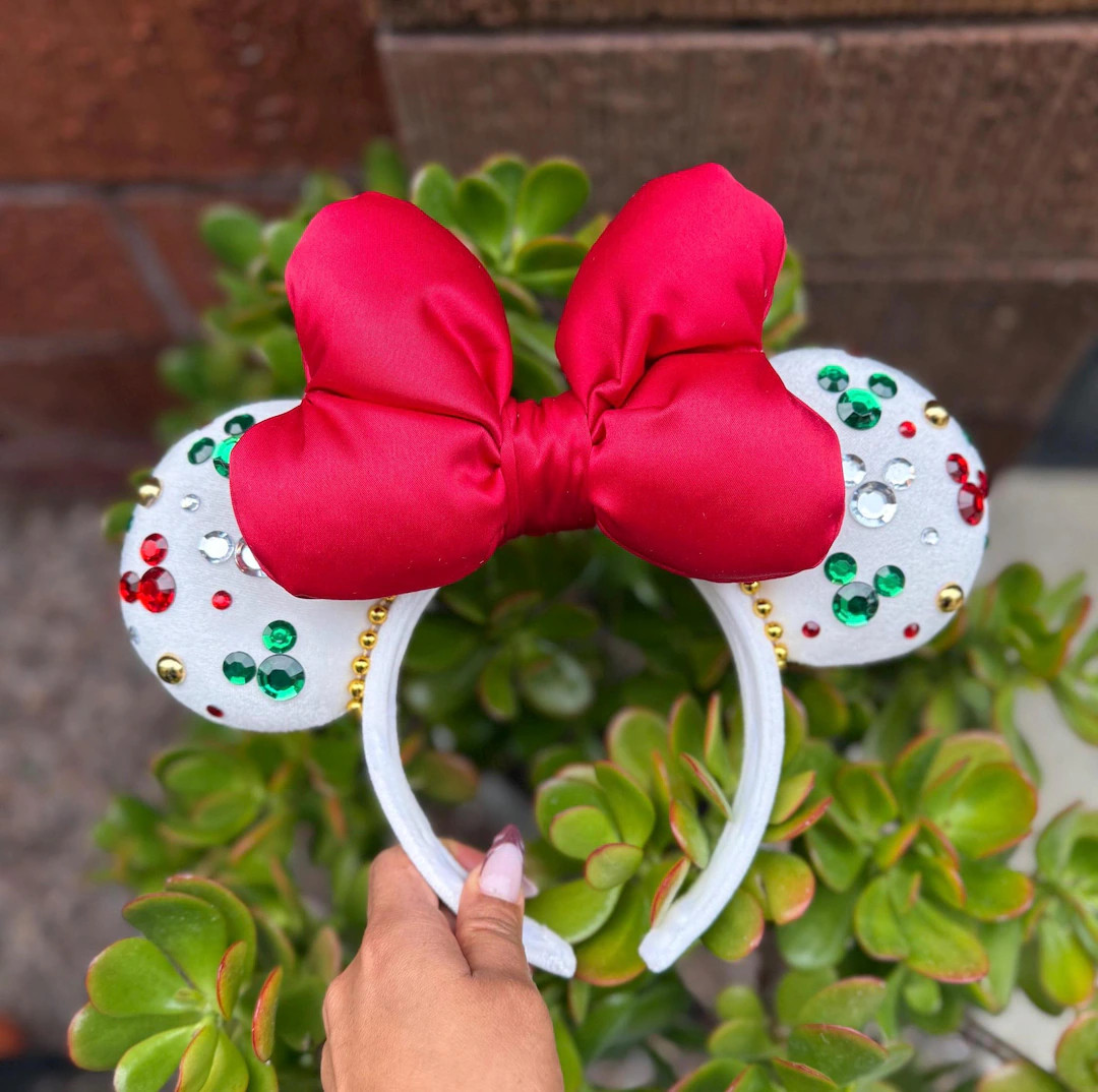 Minnie Christmas Ears - Etsy | Etsy (US)