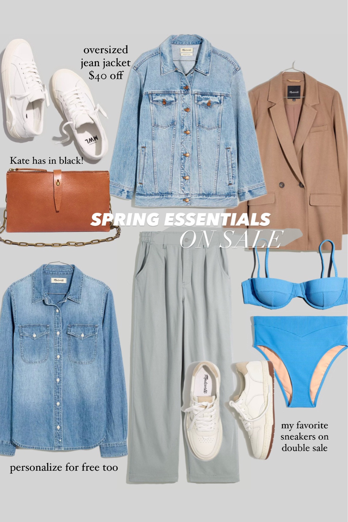 spring outfits, jean jacket, white sneakers, Madewell

#LTKsalealert #LTKunder50 #LTKunder100