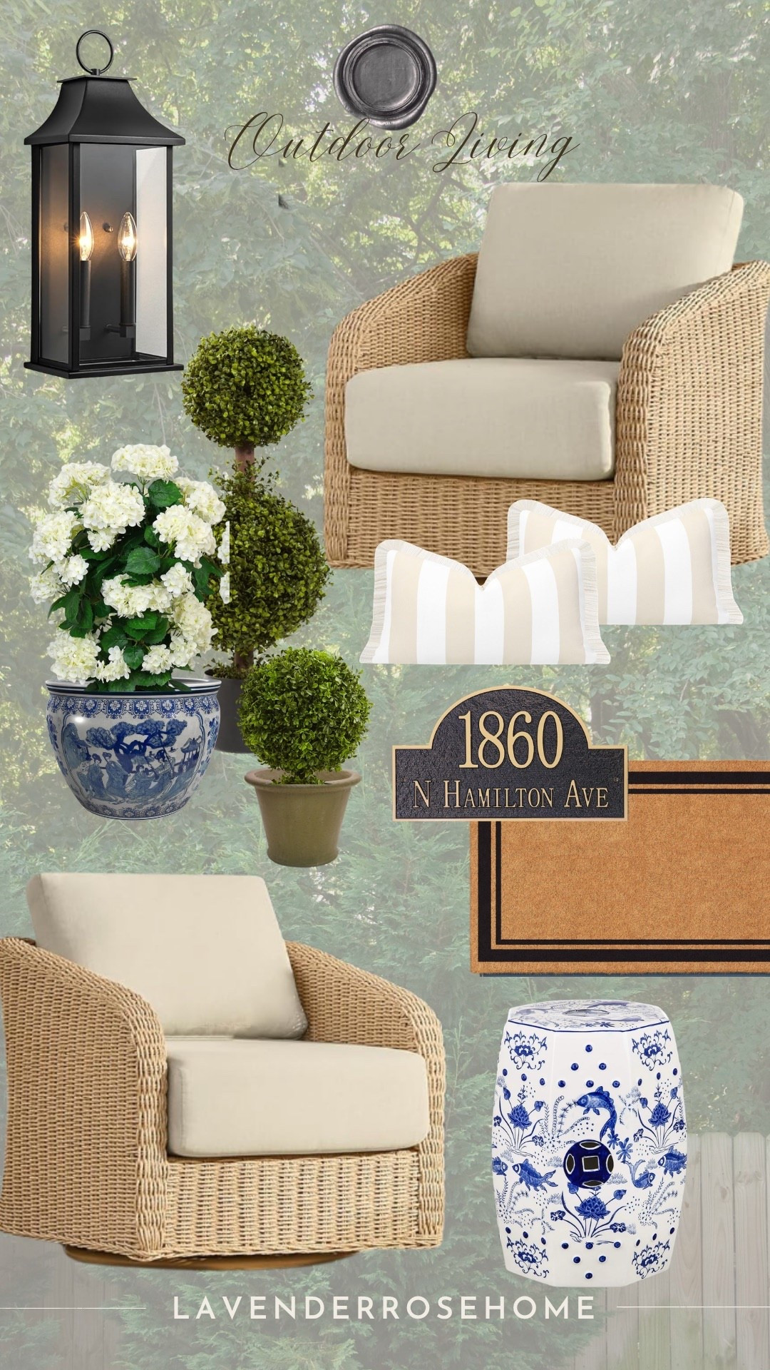 Outdoor living finds from Amazon.

Outdoor Furniture. Outdoor Swivel Chairs. Faux Topiary. Faux Greenery. Address Plaque Sign. Outdoor Pillow Covers. Cabana Striped Pillow Covers. Wall Lantern. Outdoor Lighting. Doormat. Blue & White. Garden Stool. Patio. Outdoor Living. Porch. Classic Home. Lavender Rose Home.

#LTKHome #LTKSeasonal