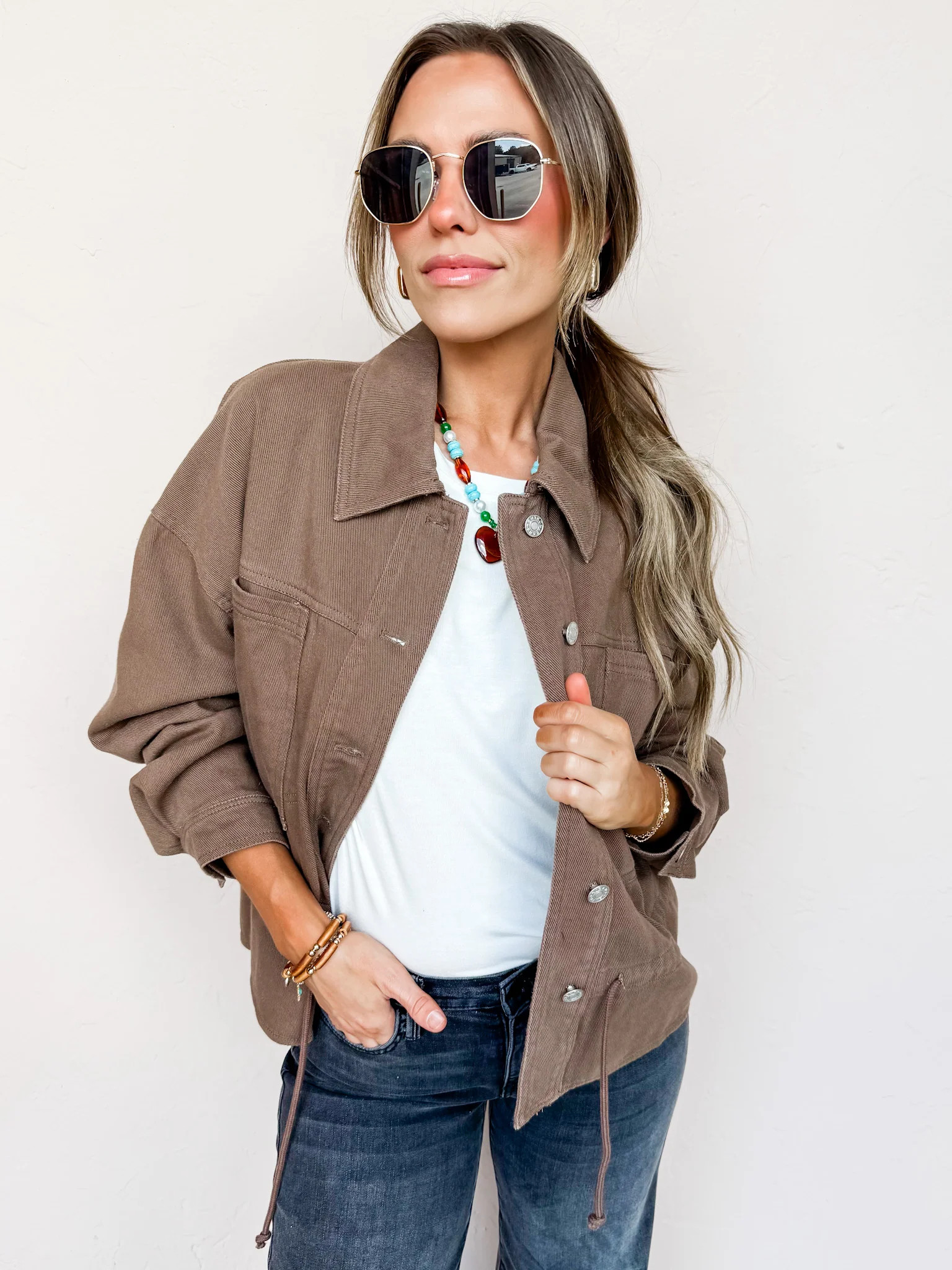 No Ordinary Journey Button Front Jacket | Ruthie Grace