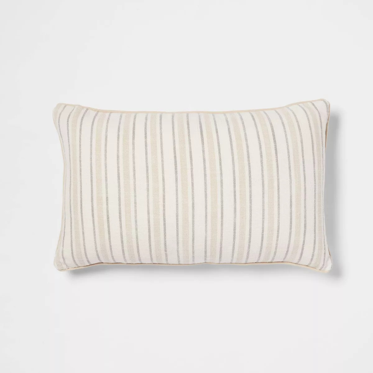 Woven Striped with Plaid Reverse Throw Pillow - Threshold™ | Target