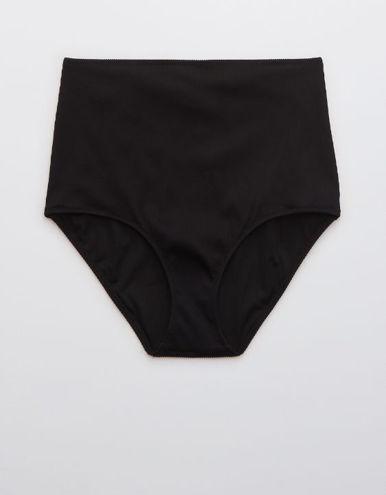 Aerie Ribbed High Waisted Bikini Bottom | American Eagle Outfitters (US & CA)