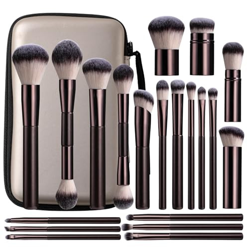 Professional Makeup Brushes BS-MALL With Travel Case - Kabuki Brush Eyeshadow Brush, Concealer Br... | Amazon (US)