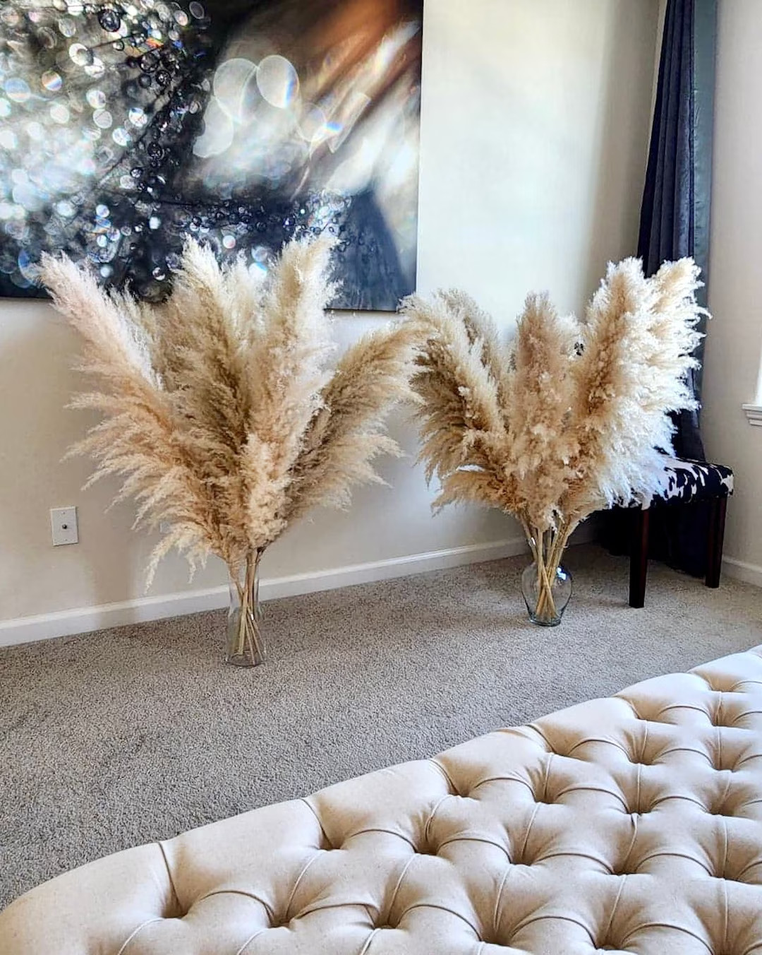 5 Stems TALL PAMPAS GRASS 2-4ft Grand Sale Dry Flowers for Home Decor Boho Style Wedding Arch Flo... | Etsy (US)