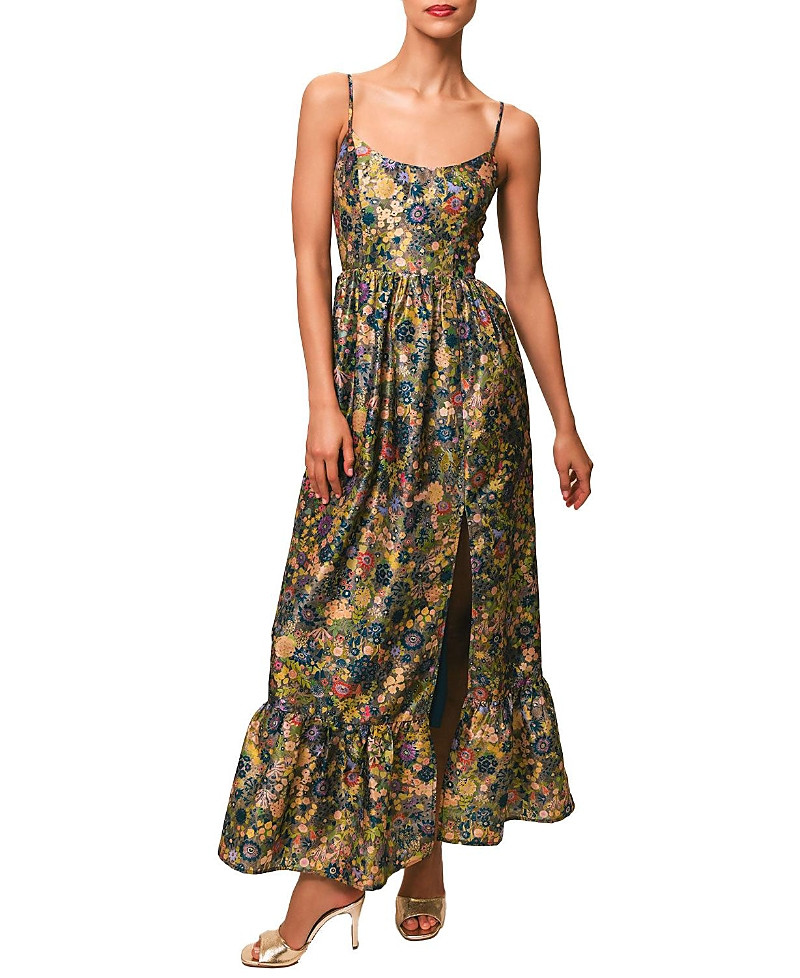 Hutch Carmichael Metallic Floral Long Dress | Bloomingdale's (US)