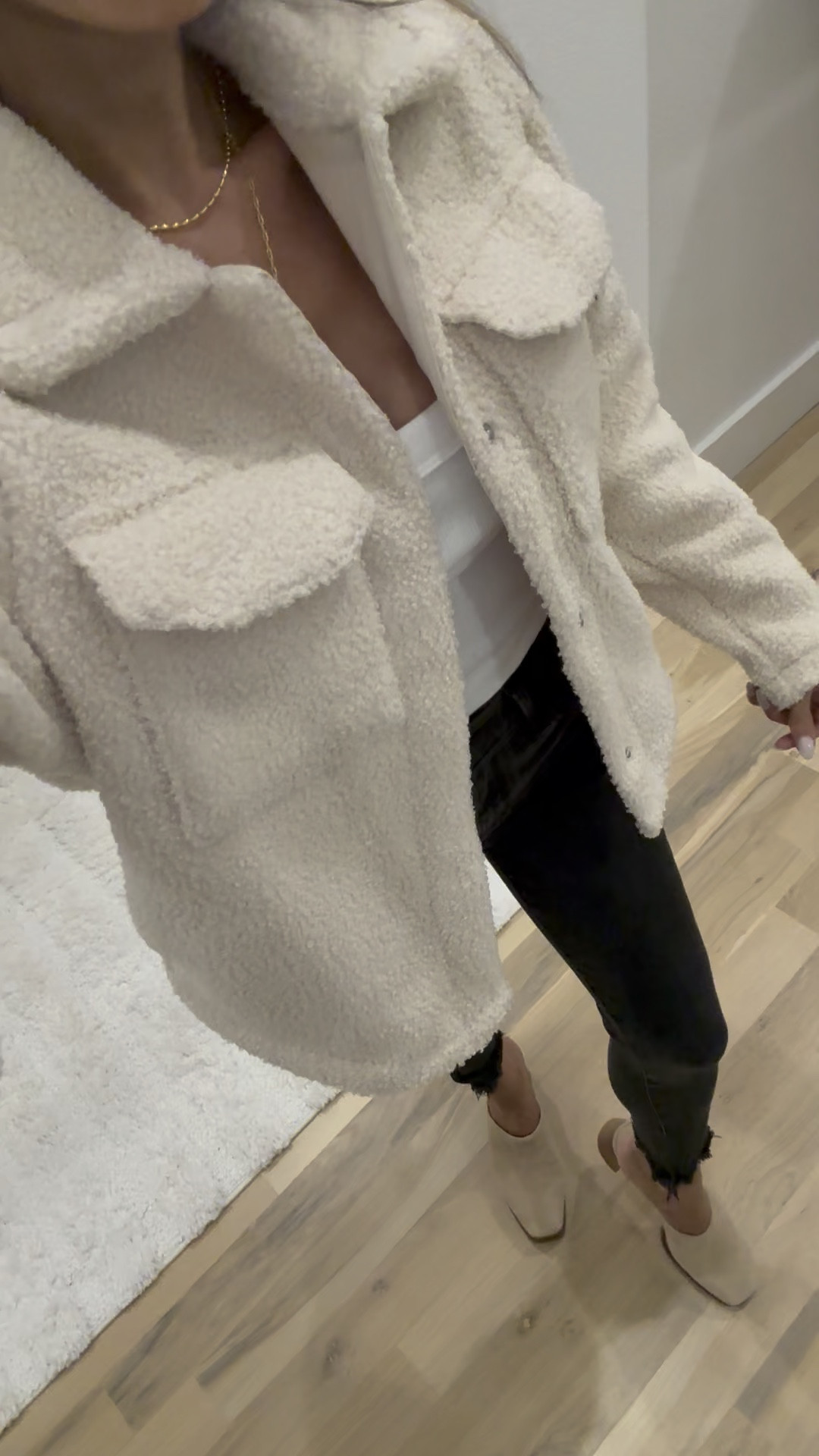 Trending Sherpa shacket  by jacket that’s so cute for winter dressing up a basic T jeans Walmart finds 

#LTKgrwm #LTKootd #LTKHoliday