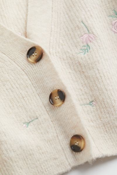 Knit Cardigan with Embroidery | H&M (US + CA)