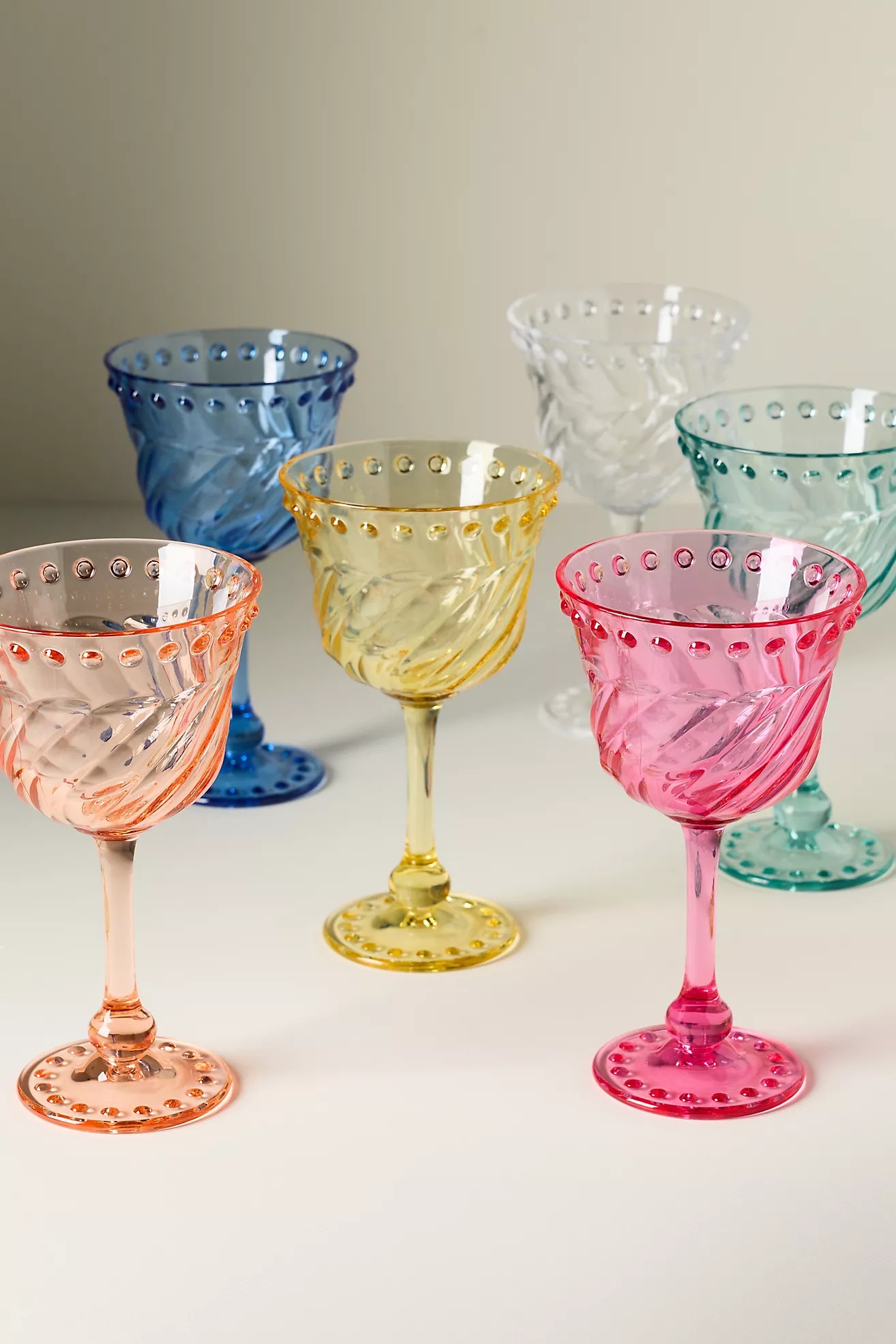 Esther Acrylic Wine Glasses, Set of 6 | Anthropologie (US)