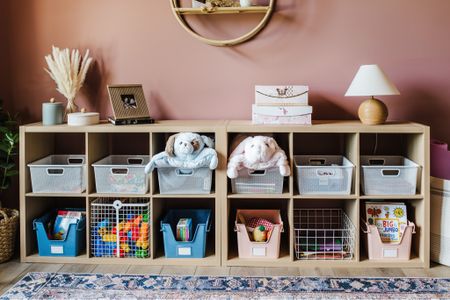 Brightroom cubby storage on sale this week at Target!

We have 2 of the 6 cubby units pushed together here in the playroom. 

#LTKHome #LTKKids