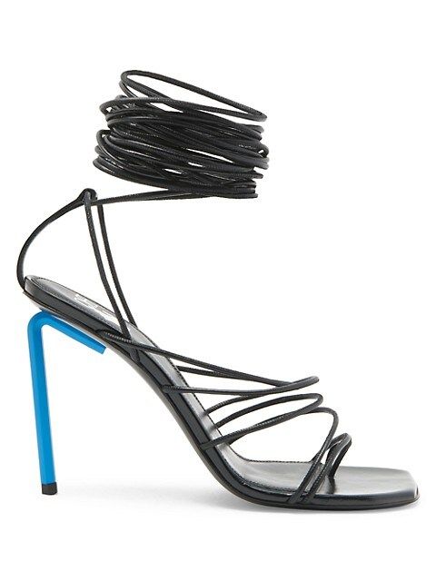 Allen Leather Lace-Up High Heel Sandals | Saks Fifth Avenue