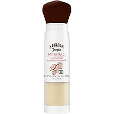 Hawaiian Tropic Mineral Powder Sunscreen Brush, SPF 30 for Face, Translucent | Amazon (US)
