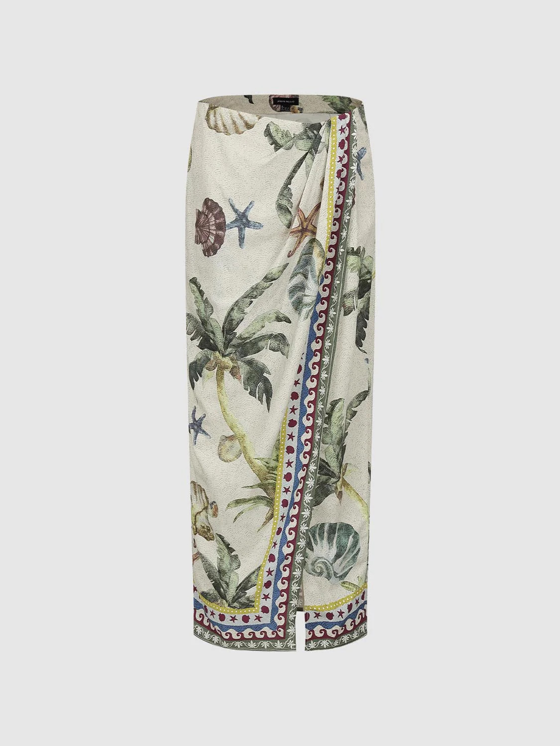 Printed Straight Wrap Maxi Skirts | Urban Revivo