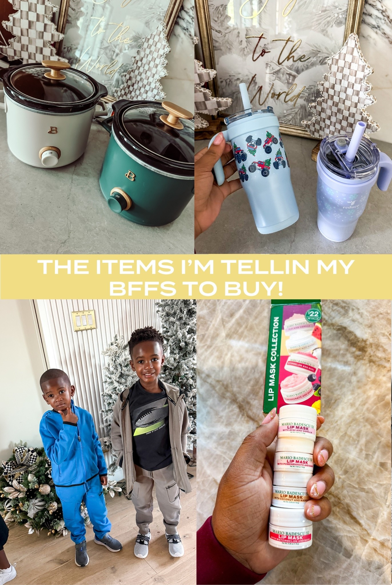 All the items I am telling my bffs to buy! Simply comment YES and I’ll send them all to you.

Follow my LTK @tarynnewton on the @shop.LTK app to view this post and get my exclusive app-only content!

#LTKFindsUnder50 #LTKHoliday #LTKFindsUnder100